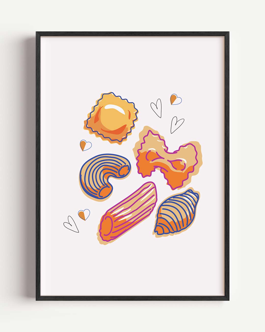 Pasta Liefde Poster-WallArtistic