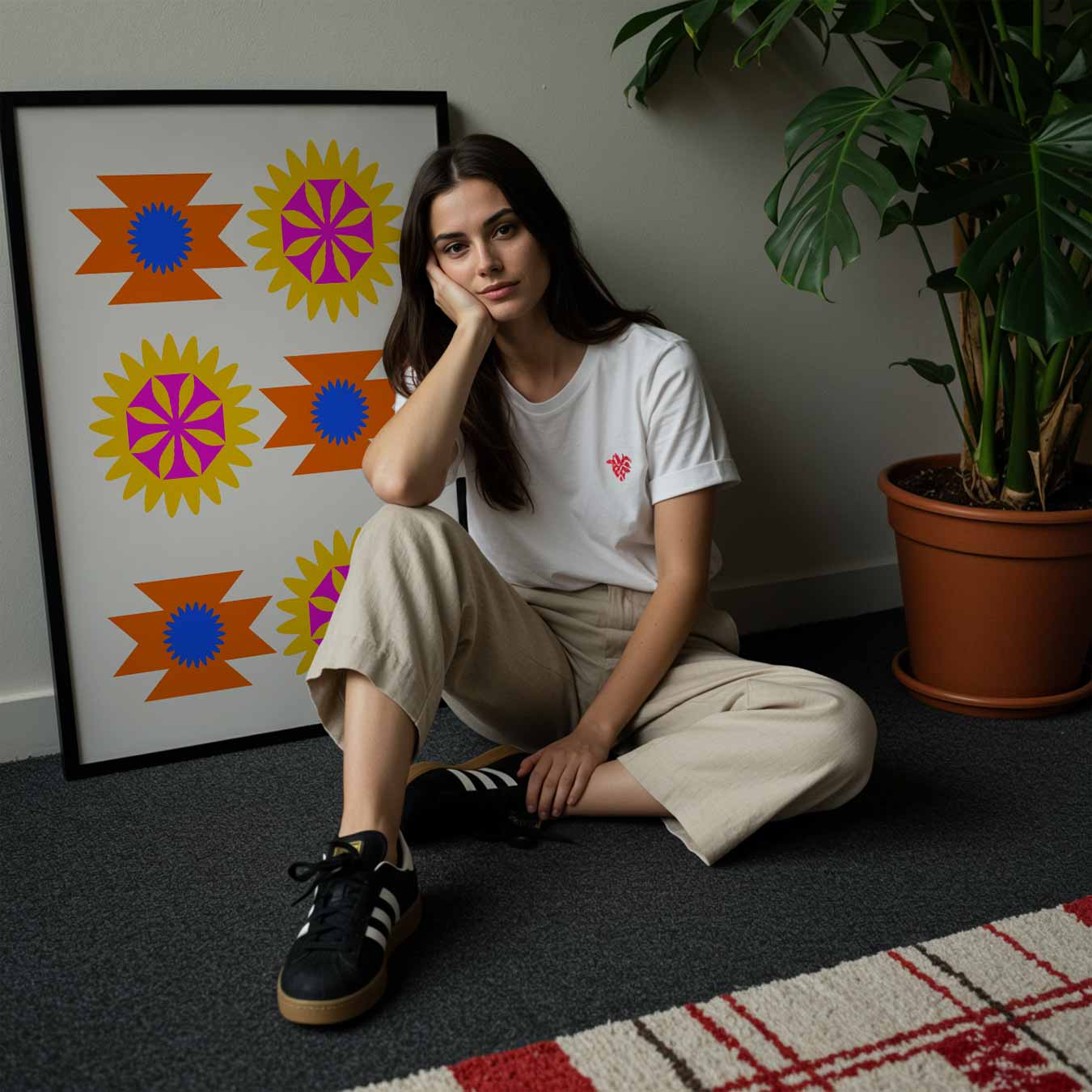 Kleurrijke Bloemenexplosie Poster-WallArtistic