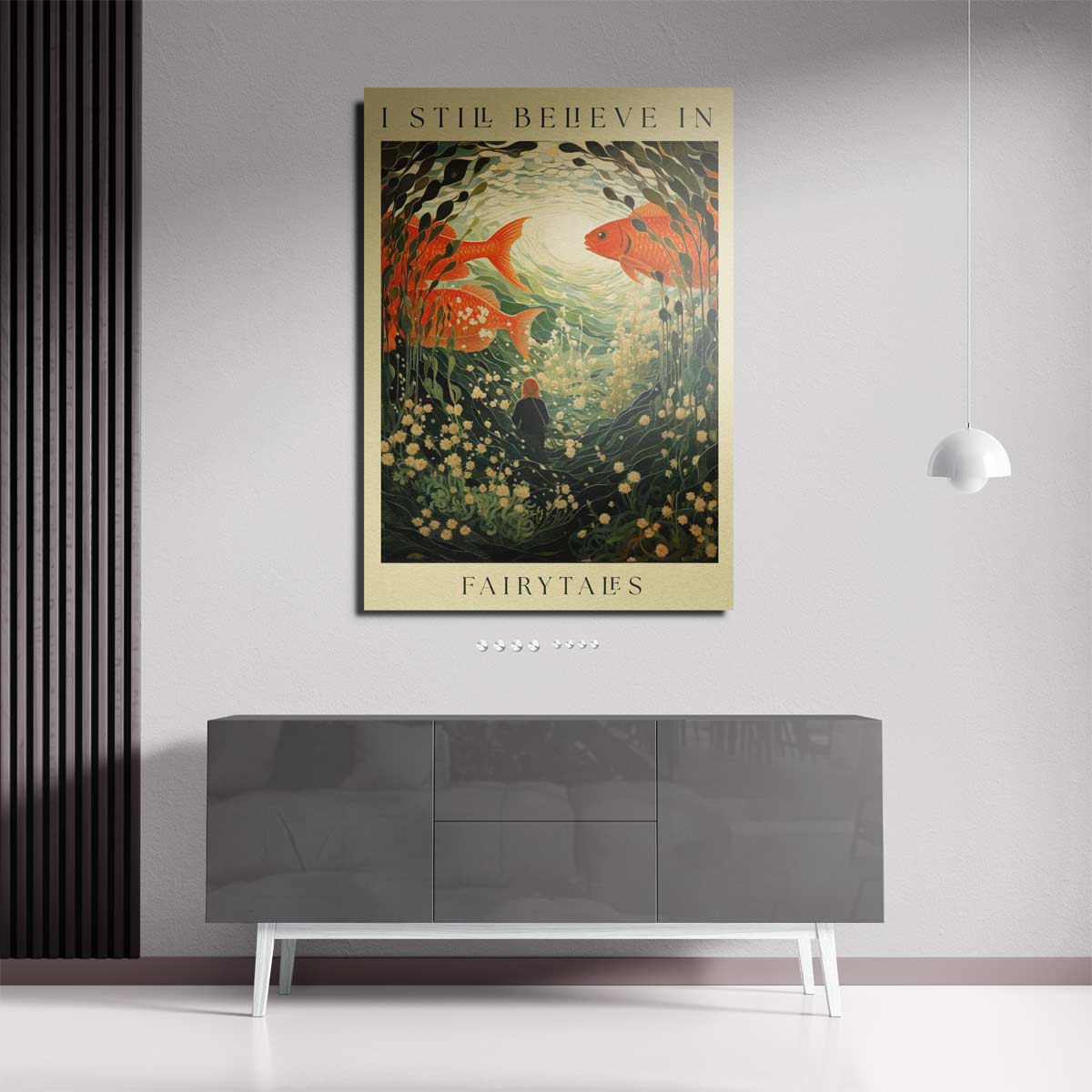 Dromerige Onderwaterwereld Kunstwerk-canvas-dibond-plexiglas-wanddecoratie-WallArtistic