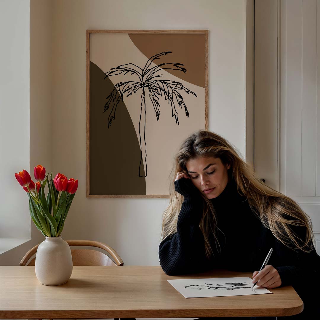 Tropische Palm Botanische Poster-WallArtistic