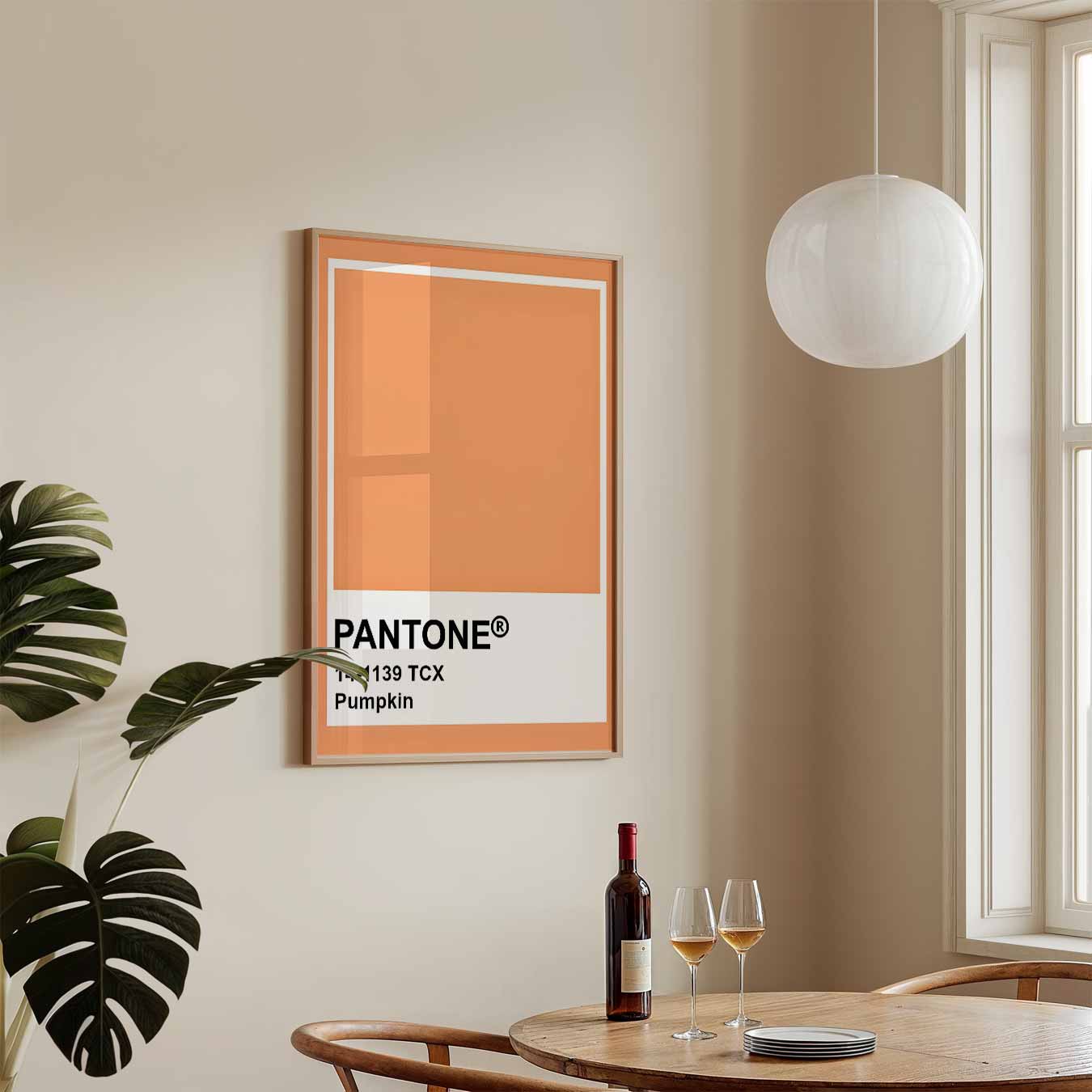 Pantone Stijlvolle Pumpkin Poster