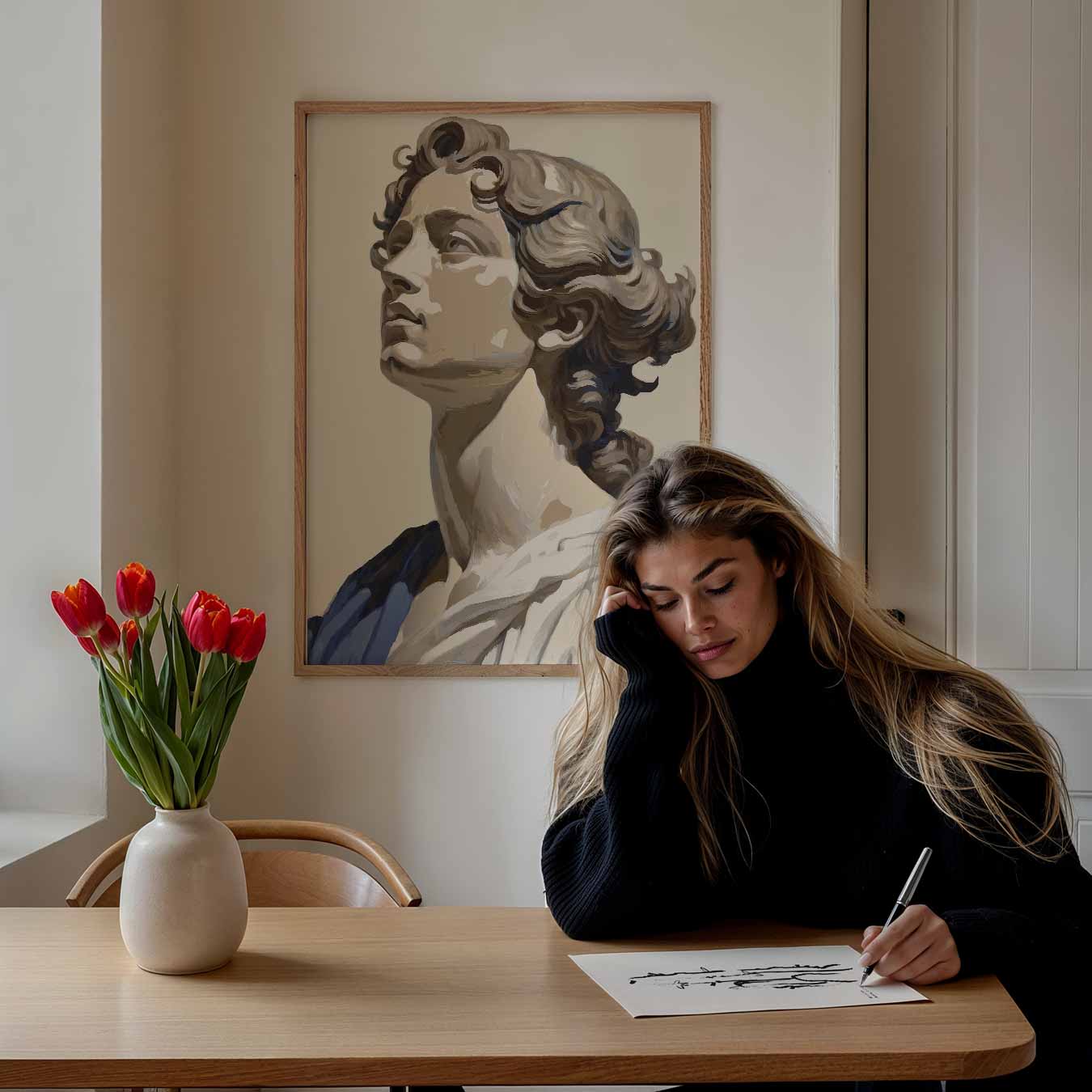 Klassieke Elegantie Portretposter-WallArtistic