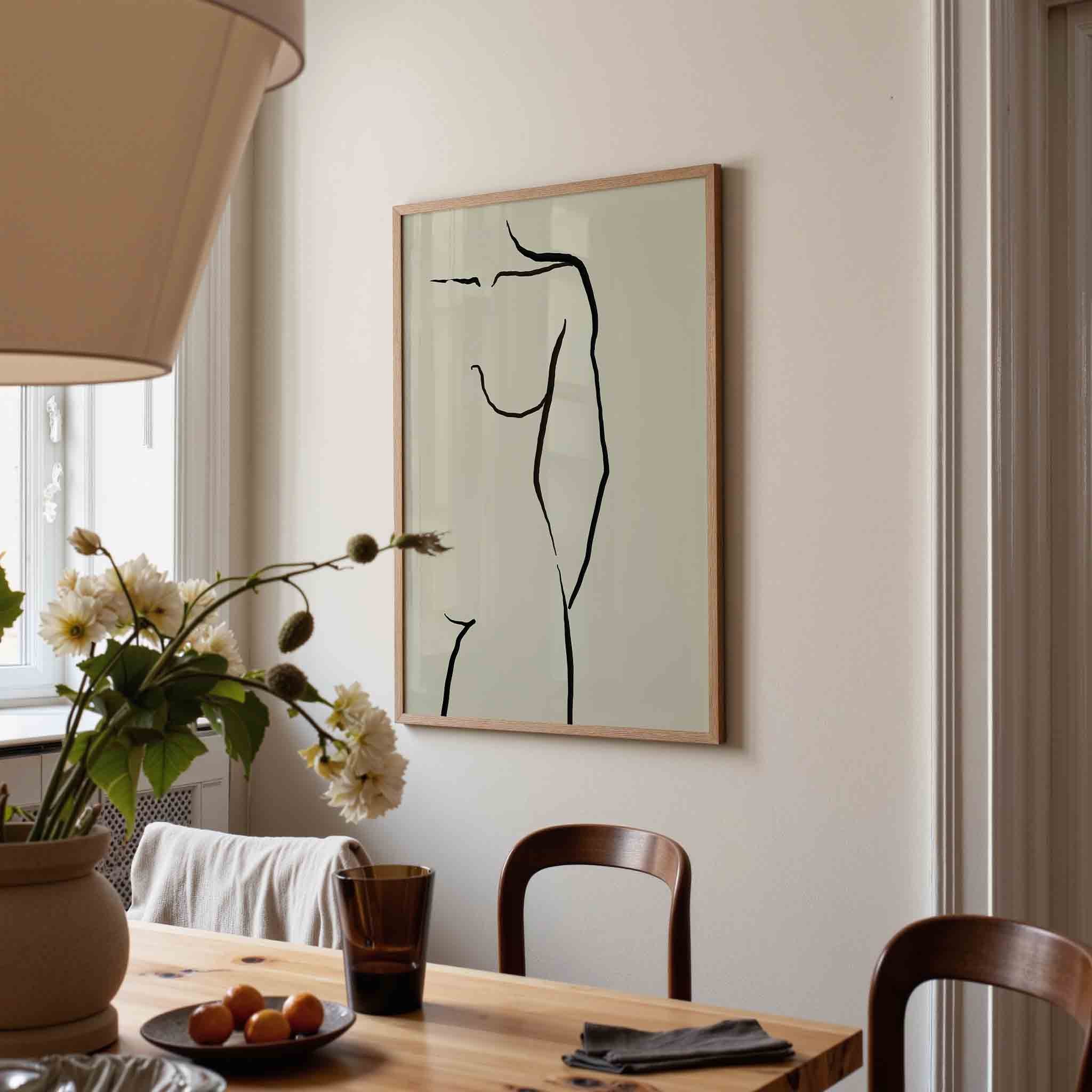 Minimalistische figuur Poster