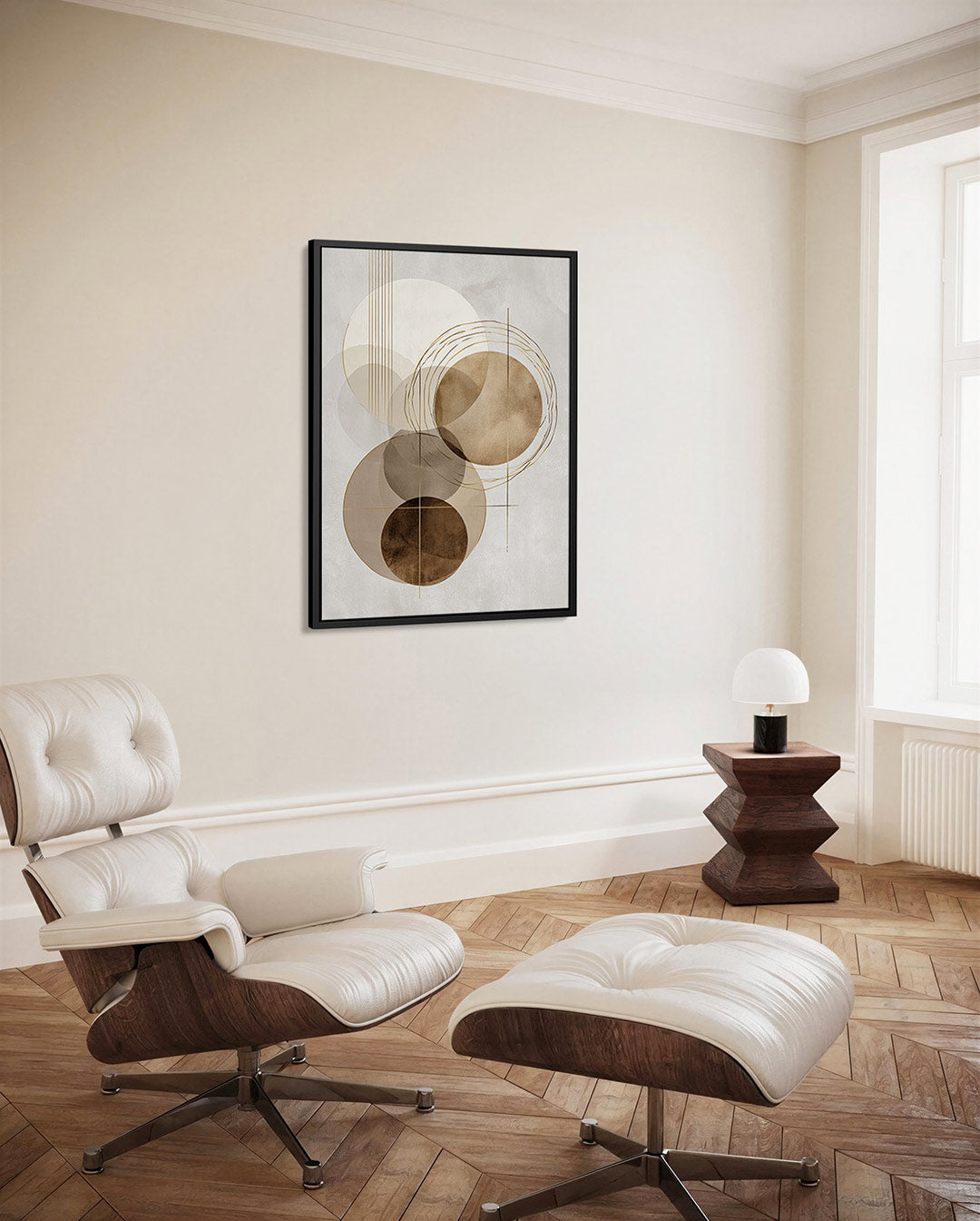 Geometrische cirkelcompositie Kunstwerk