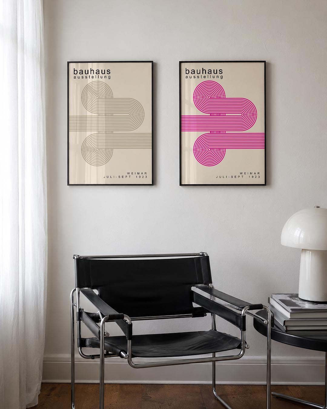Lijnenspel en cirkel Posterset