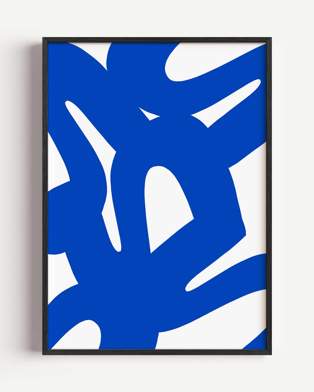 Abstracte Blauwe Vibes Poster-WallArtistic