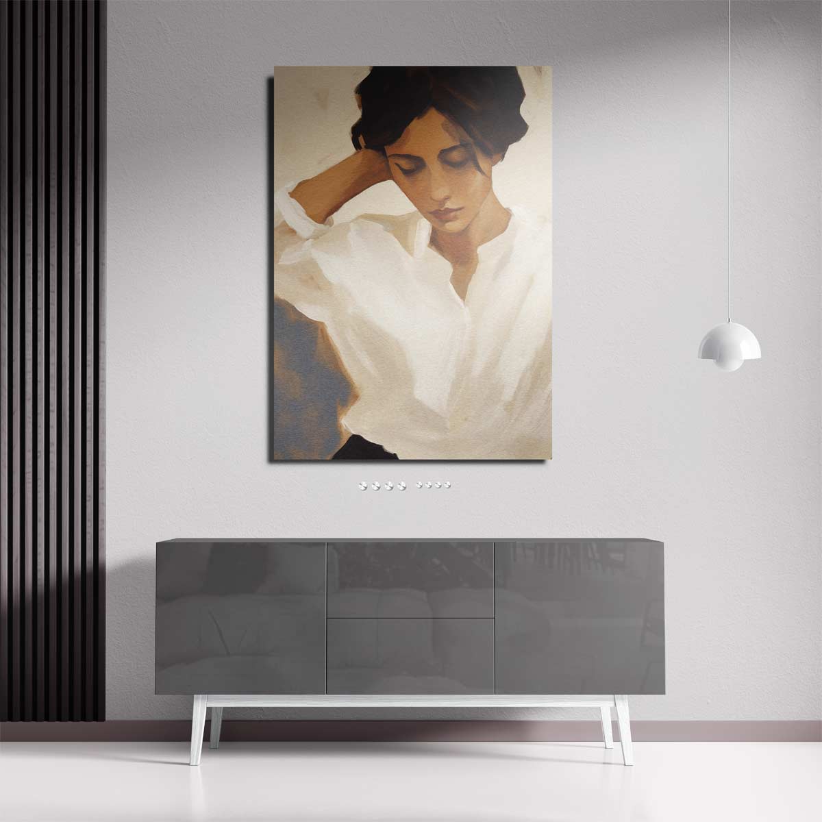 Vredige Overpeinzing Kunstwerk-canvas-dibond-plexiglas-wanddecoratie-WallArtistic