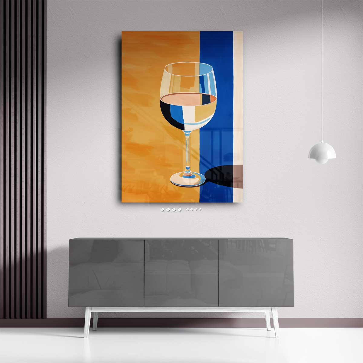 Glas in Kleurenspel Kunstwerk-canvas-dibond-plexiglas-wanddecoratie-WallArtistic
