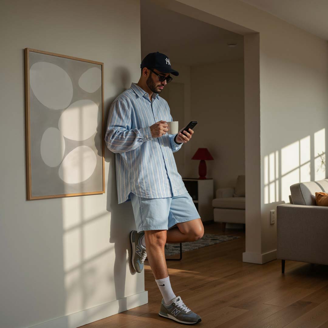 Modern Elegantie Grijze Abstractie Poster-WallArtistic