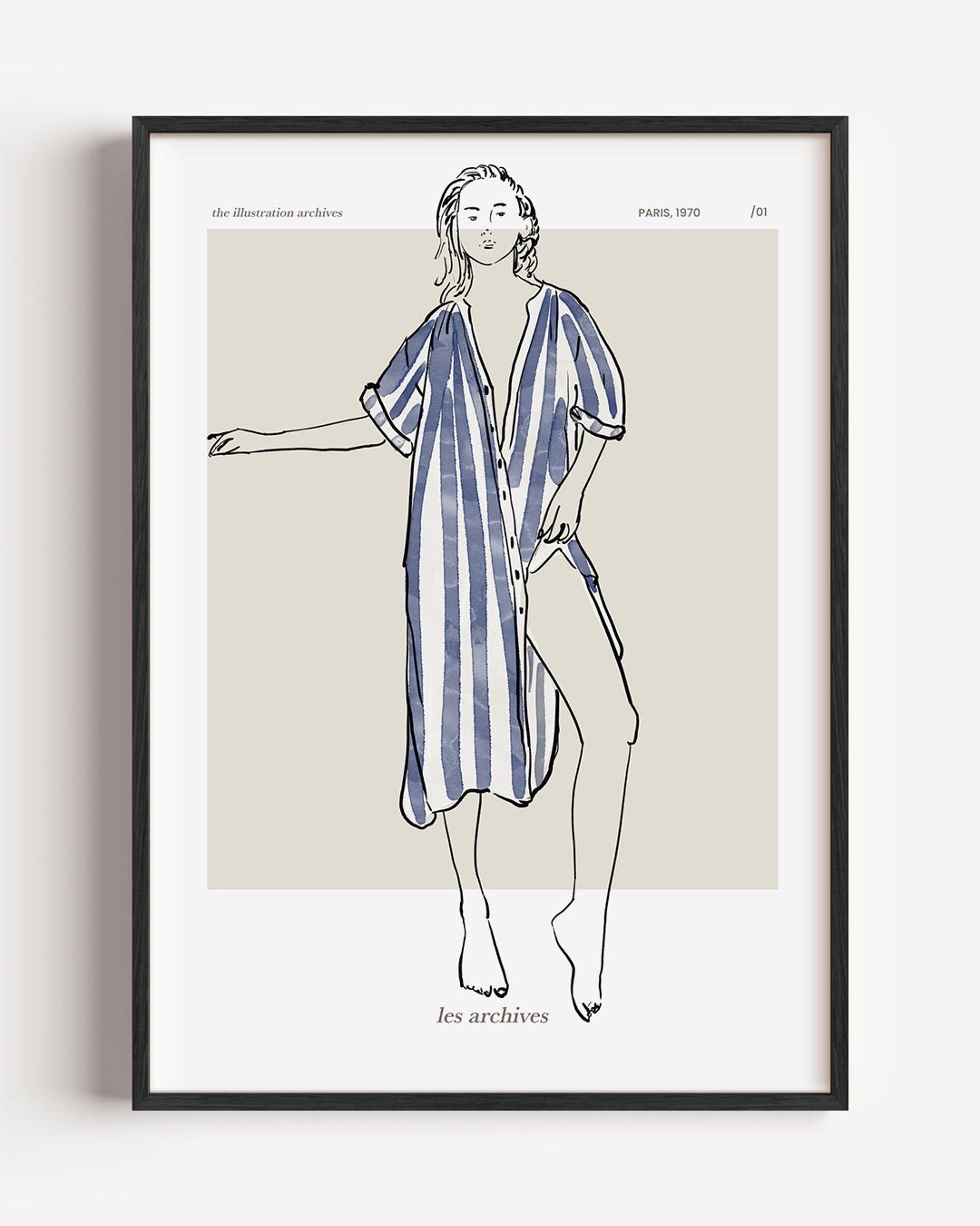 Vintage Mode Illustratie Poster-WallArtistic