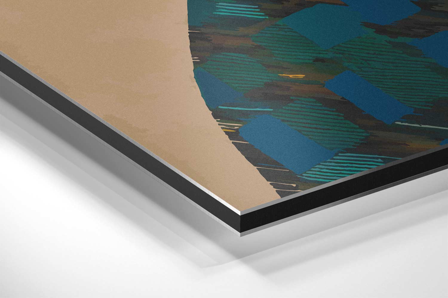 Tijdloze Elegantie in Kleur Kunstwerk-canvas-dibond-plexiglas-wanddecoratie-WallArtistic