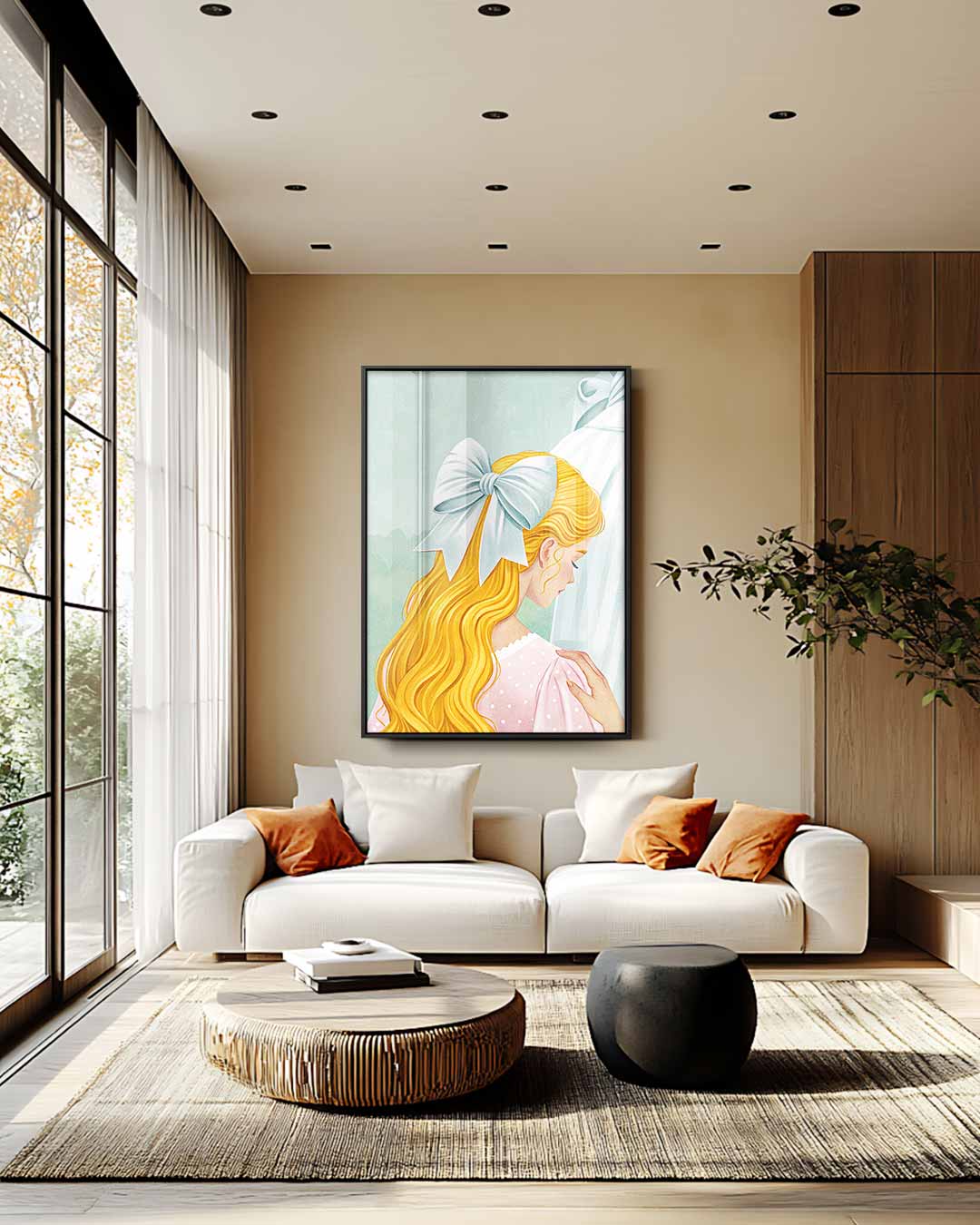 Pastel Dromerigheid Kunstwerk-canvas-dibond-plexiglas-wanddecoratie-WallArtistic