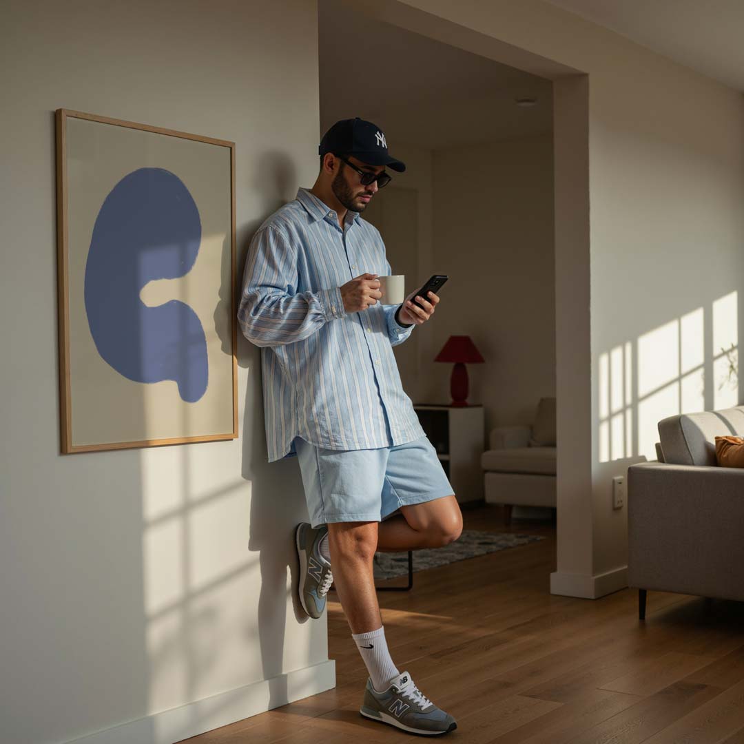 Abstracte Borrelende Vorm Poster-WallArtistic