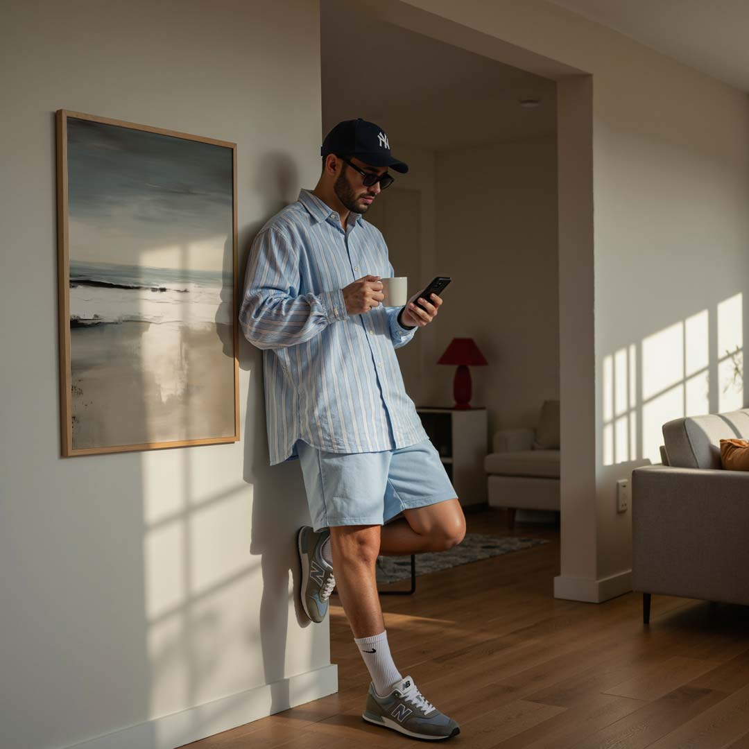 Rustgevende Strandlandschap Poster-WallArtistic