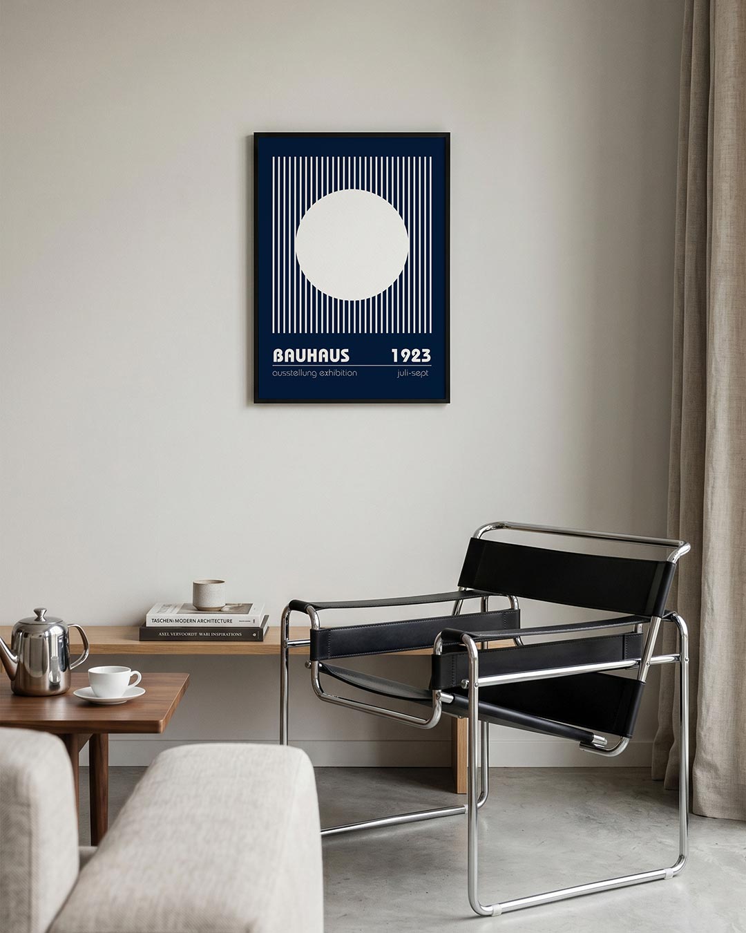 Cirkel en lijnen Poster