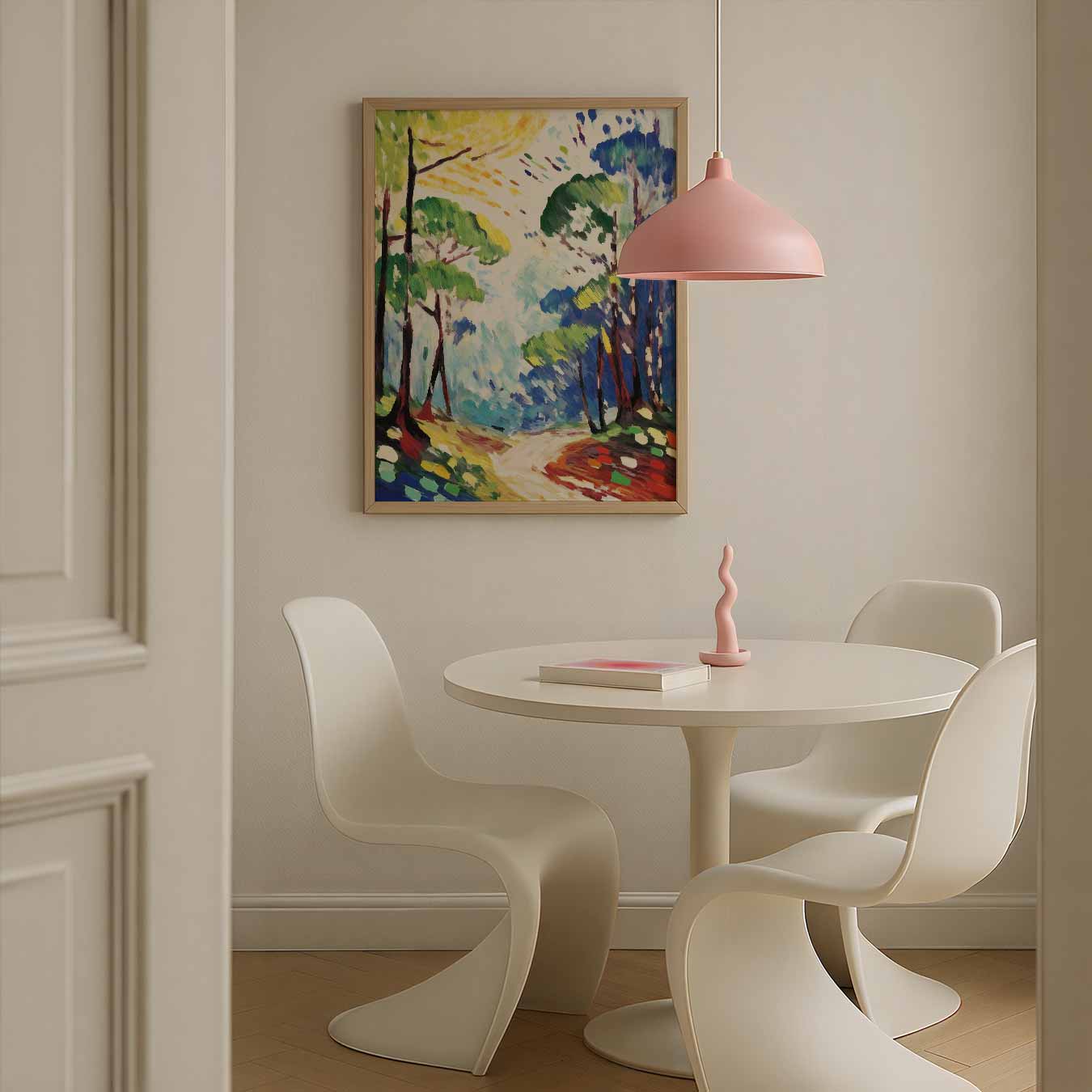 Dromerig Boslandschap Poster-WallArtistic