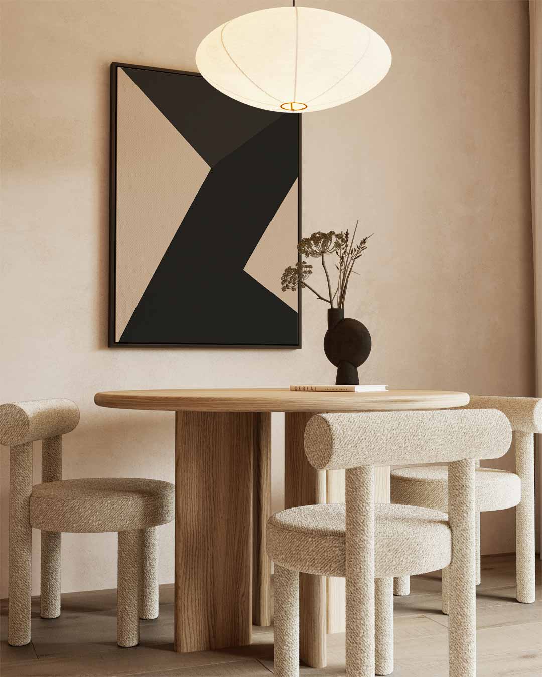 Strakke Elegantie in Abstractie Kunstwerk-canvas-dibond-plexiglas-wanddecoratie-WallArtistic