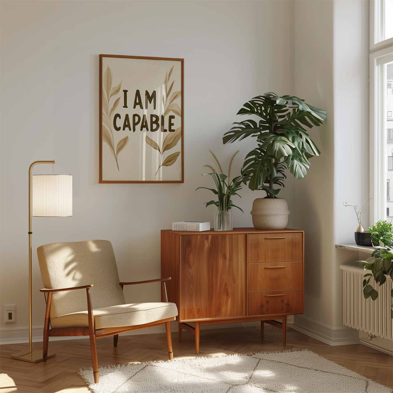 Inspirerende "I Am Capable" Poster
