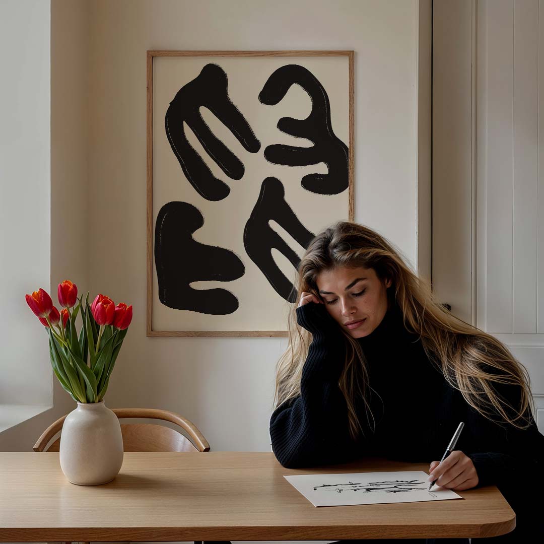 Organische Abstractie Kunstposter-WallArtistic