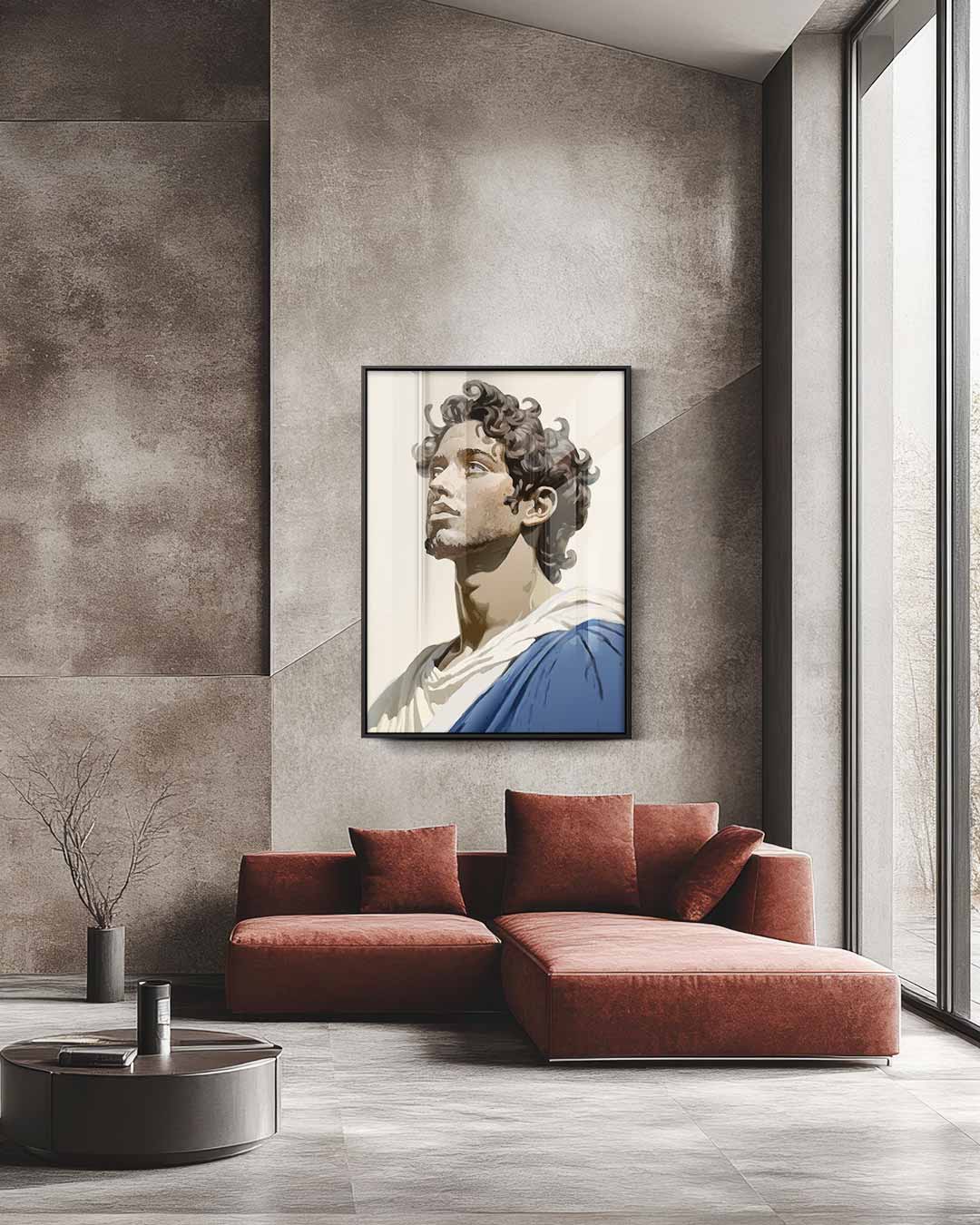 Moderne Klassieke Portretkunst Kunstwerk-canvas-dibond-plexiglas-wanddecoratie-WallArtistic