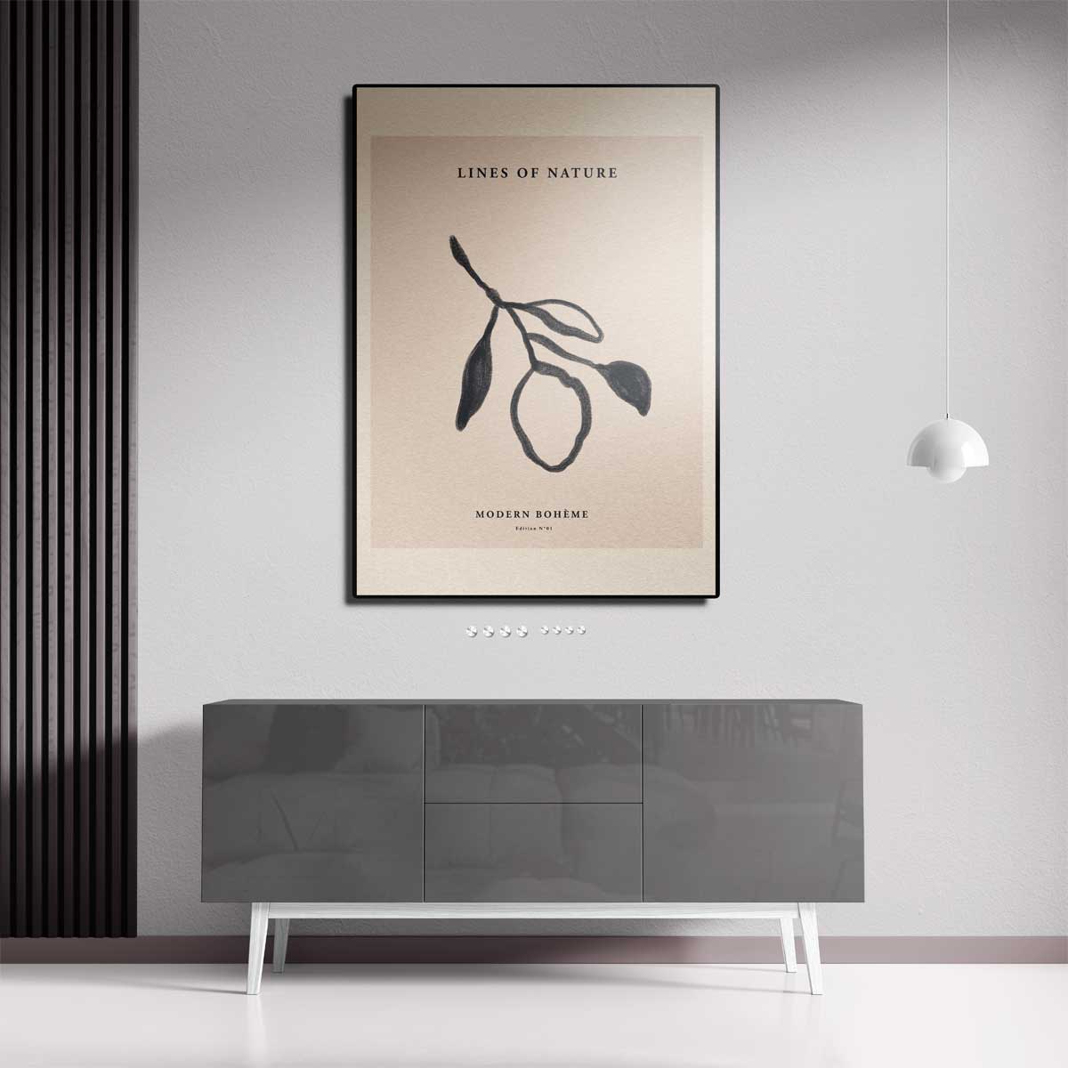 Lijnen van de Natuur Kunstwerk-canvas-dibond-plexiglas-wanddecoratie-WallArtistic