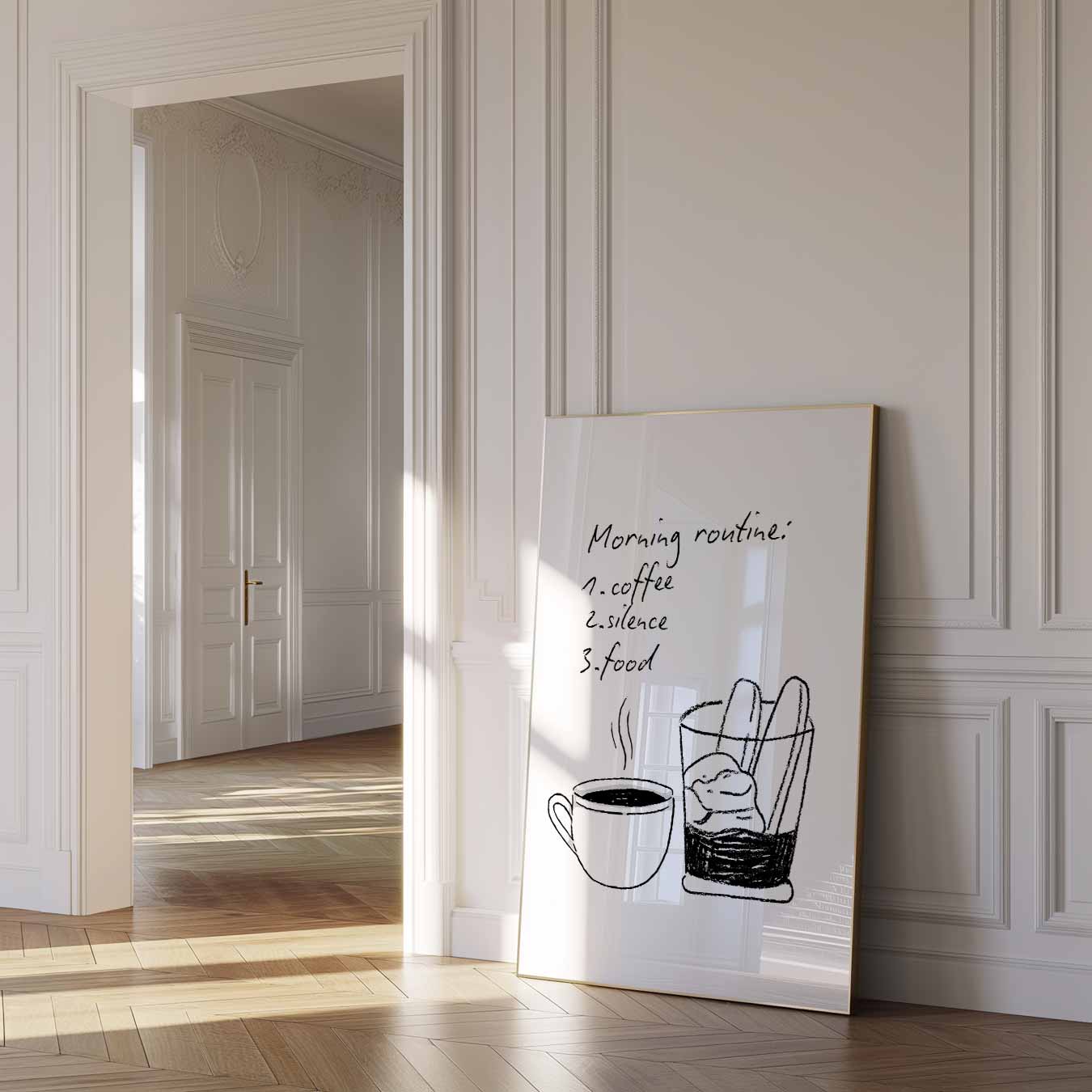 Morning Routine Poster-WallArtistic