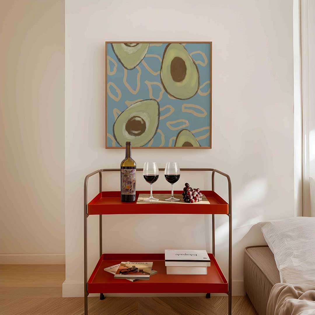 Avocado patroon Poster