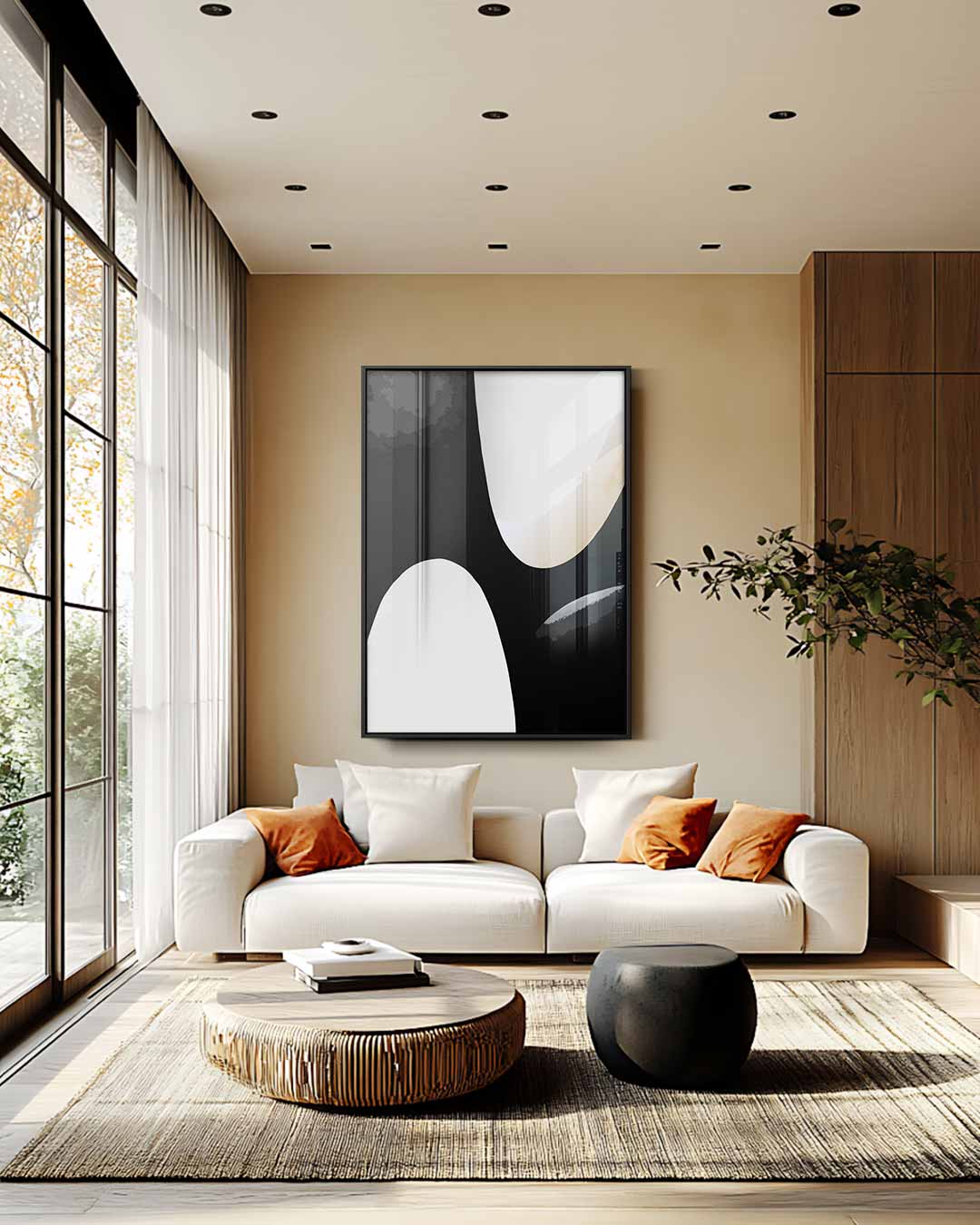 Abstracte Elegantie Kunstwerk-canvas-dibond-plexiglas-wanddecoratie-WallArtistic