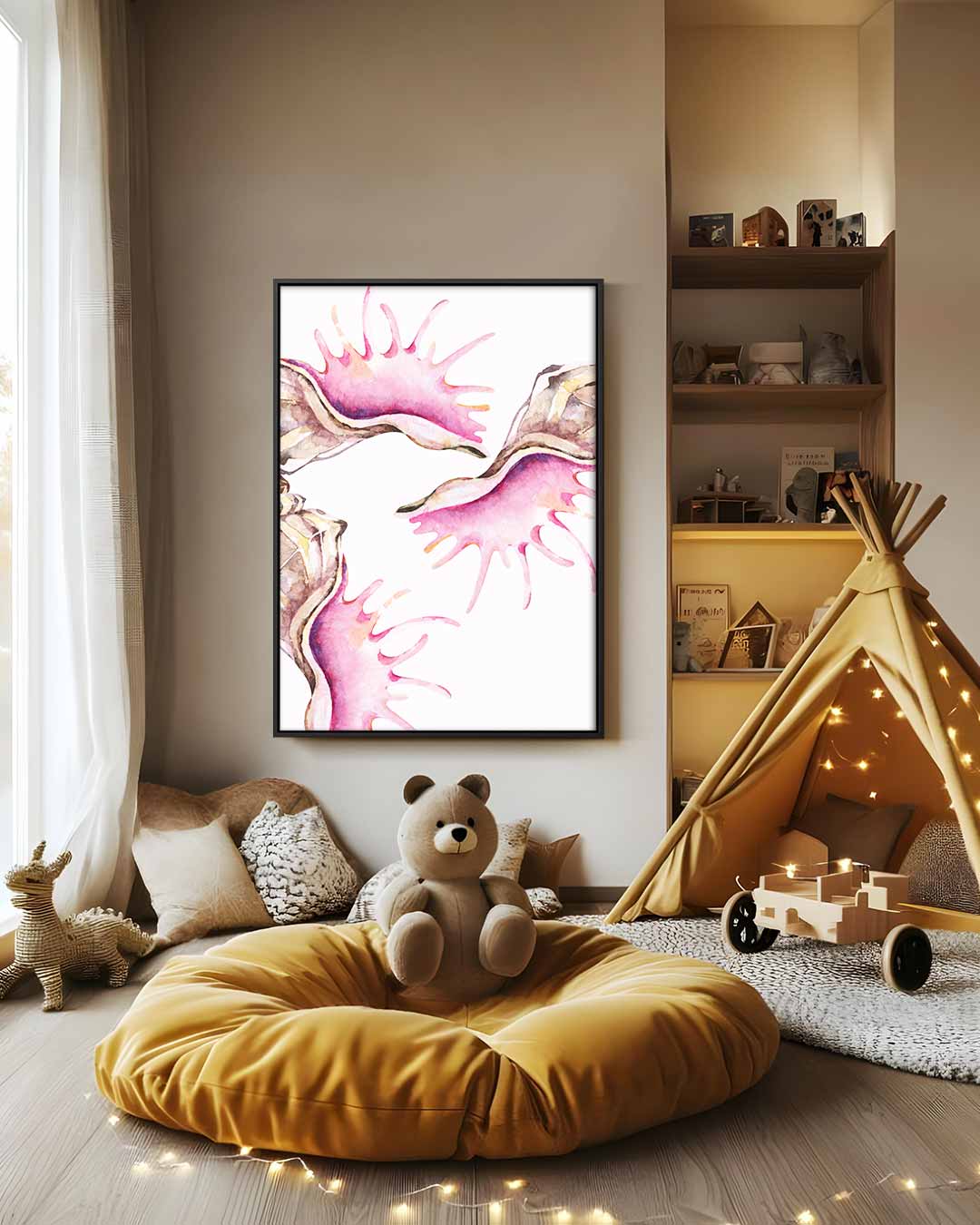 Zeeleven Waterverf Kunstwerk Kunstwerk-canvas-dibond-plexiglas-wanddecoratie-WallArtistic