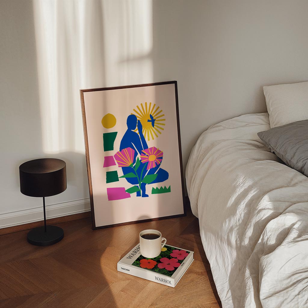 Vrolijke Kleurexplosie Poster-WallArtistic