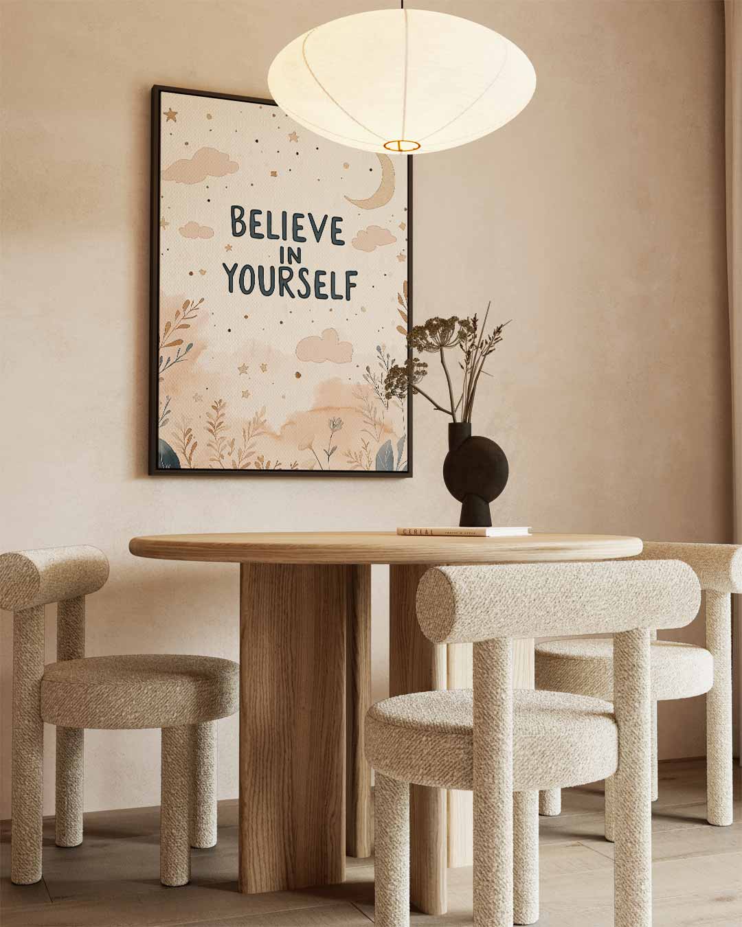 Inspirerende Poster - Believe in Yourself Kunstwerk-canvas-dibond-plexiglas-wanddecoratie-WallArtistic