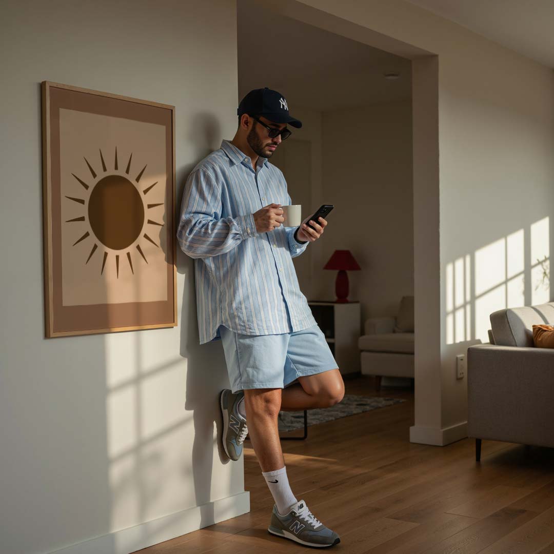 Zonnige Minimalistische Poster-WallArtistic