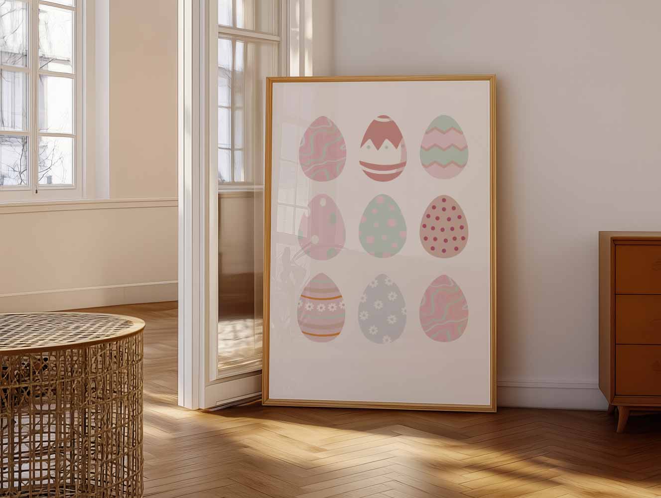 Pastel Paaseieren Poster