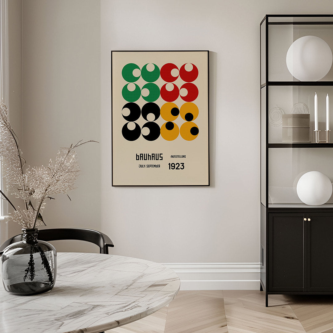 Cirkelvormen en kleur Poster