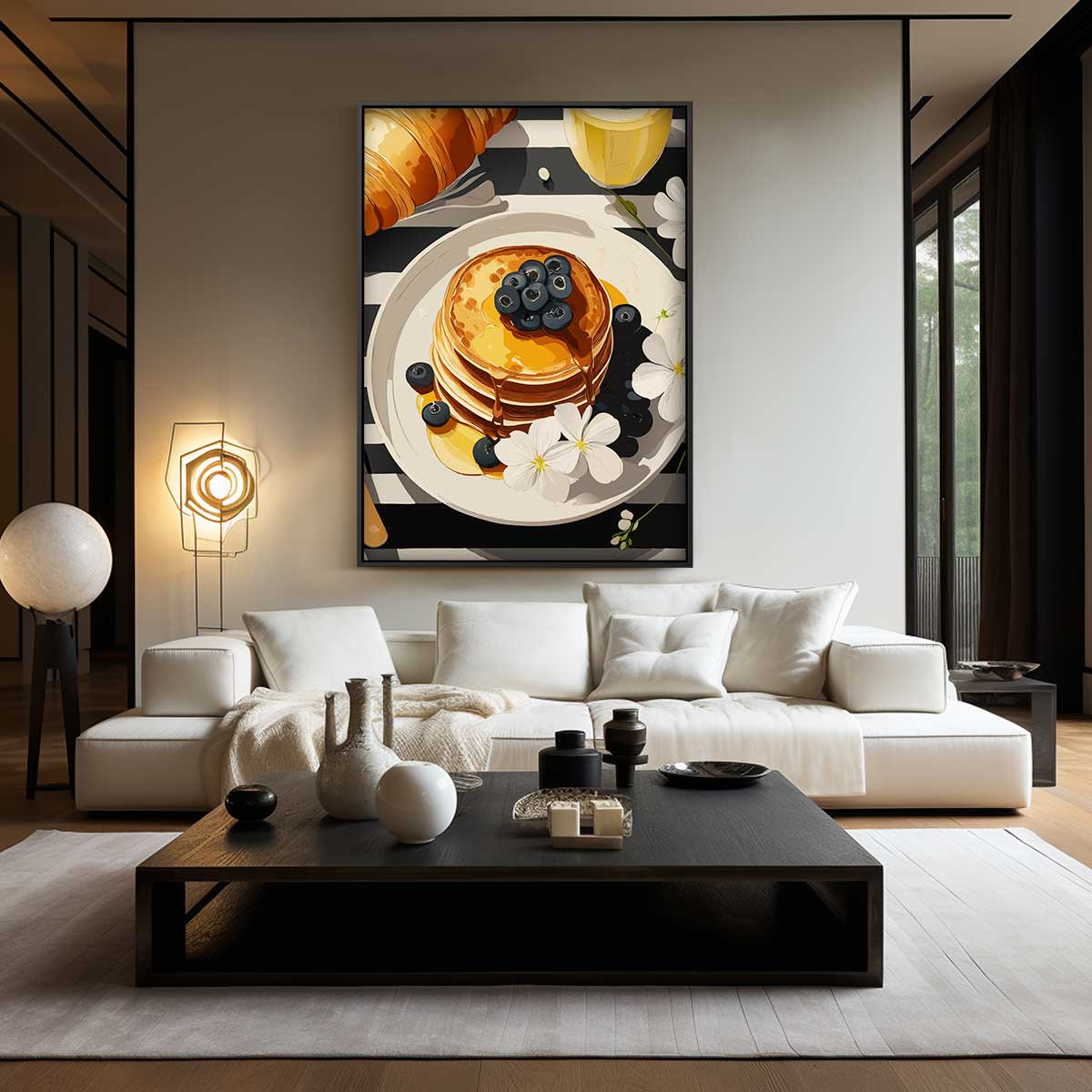 Zalig Ontbijt Tafereel Kunstwerk-canvas-dibond-plexiglas-wanddecoratie-WallArtistic