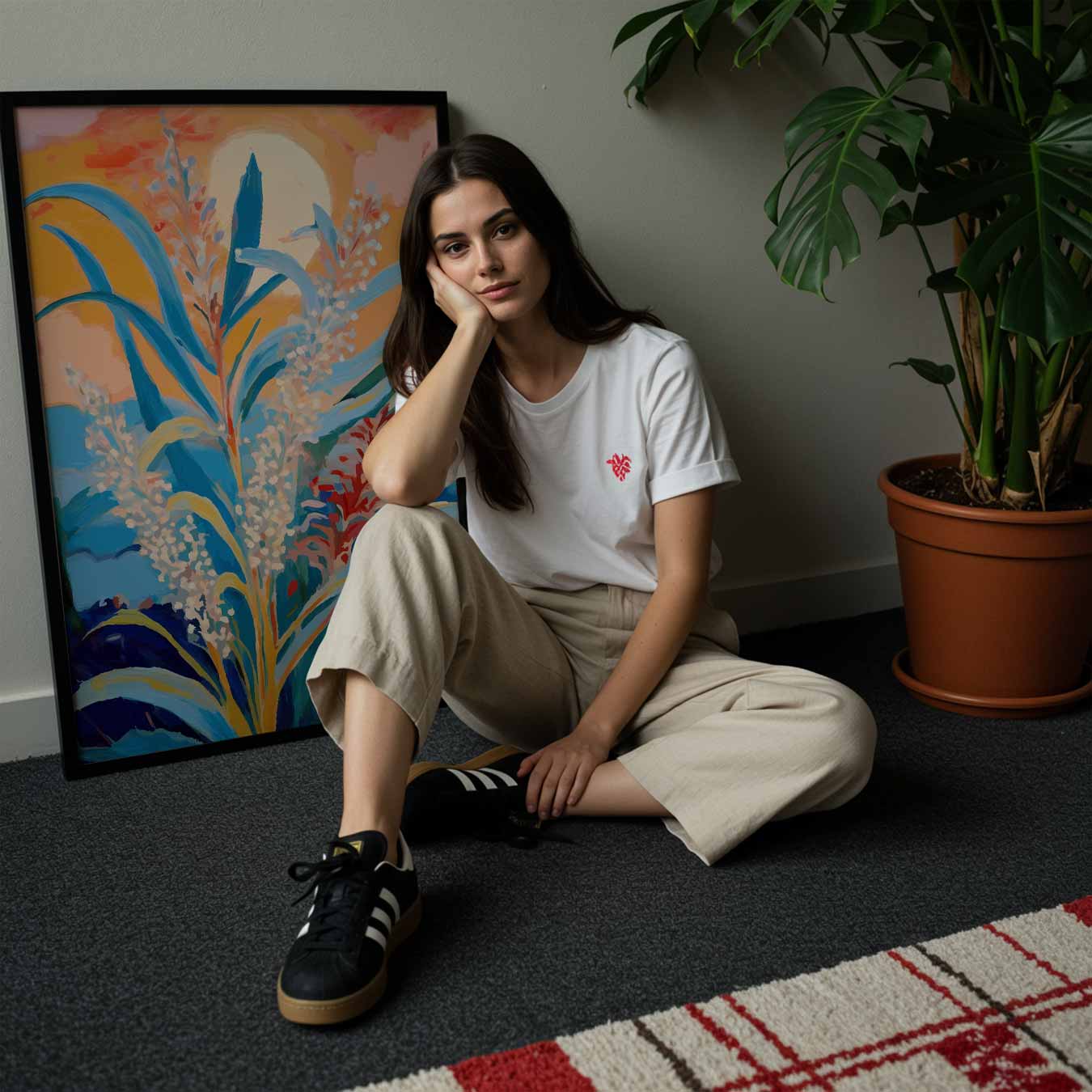 Zonnige Dageraad Botanische Poster-WallArtistic