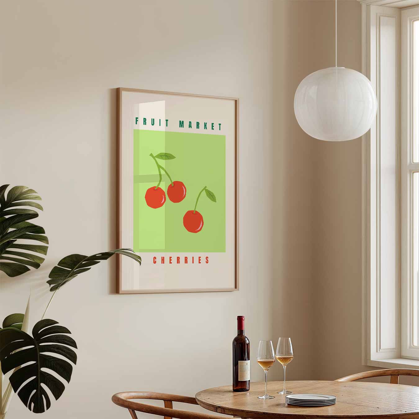 Fruitsige Kersen Poster