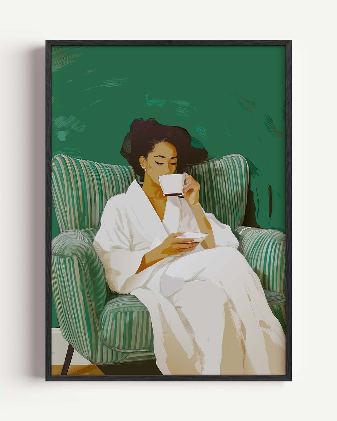 Ontspannen Ochtendmoment Poster-WallArtistic