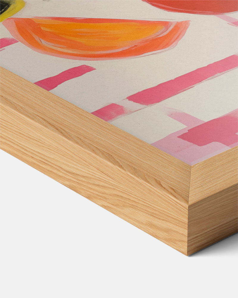Vrolijke Keukendecoratie: Vissen en Wijn Poster-WallArtistic