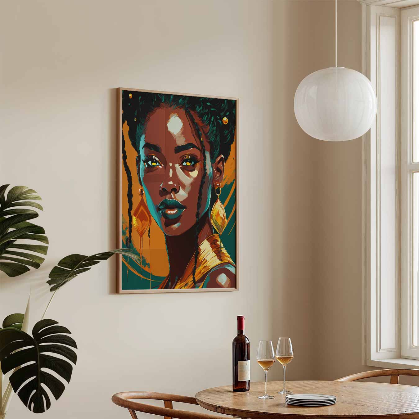 Vrouwelijke Kracht Portret Poster