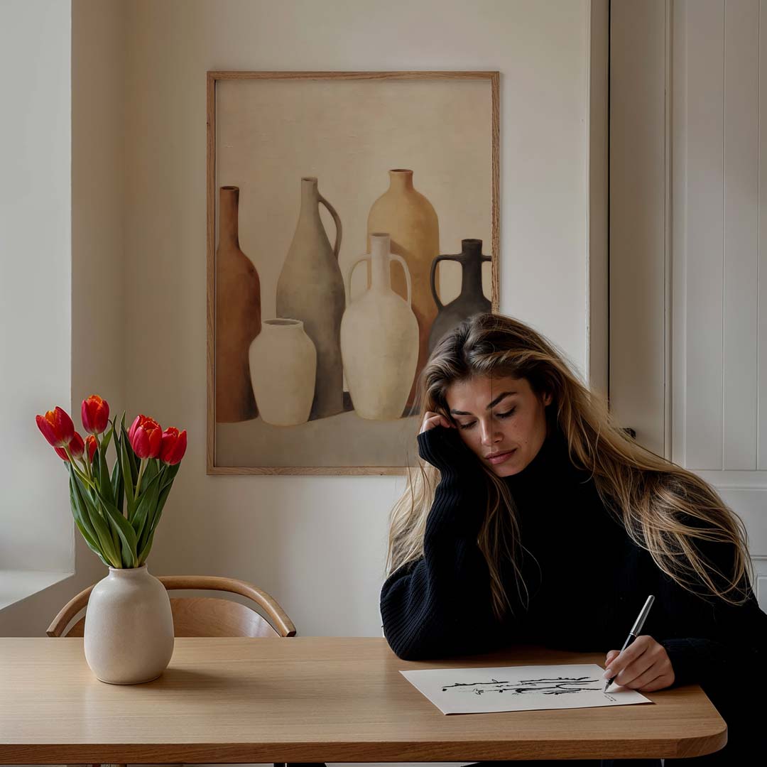 Stijlvolle Keramiek Poster-WallArtistic