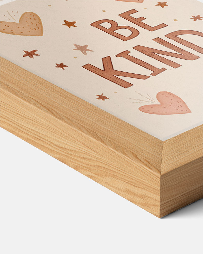 Be Kind Hartjes Poster-WallArtistic