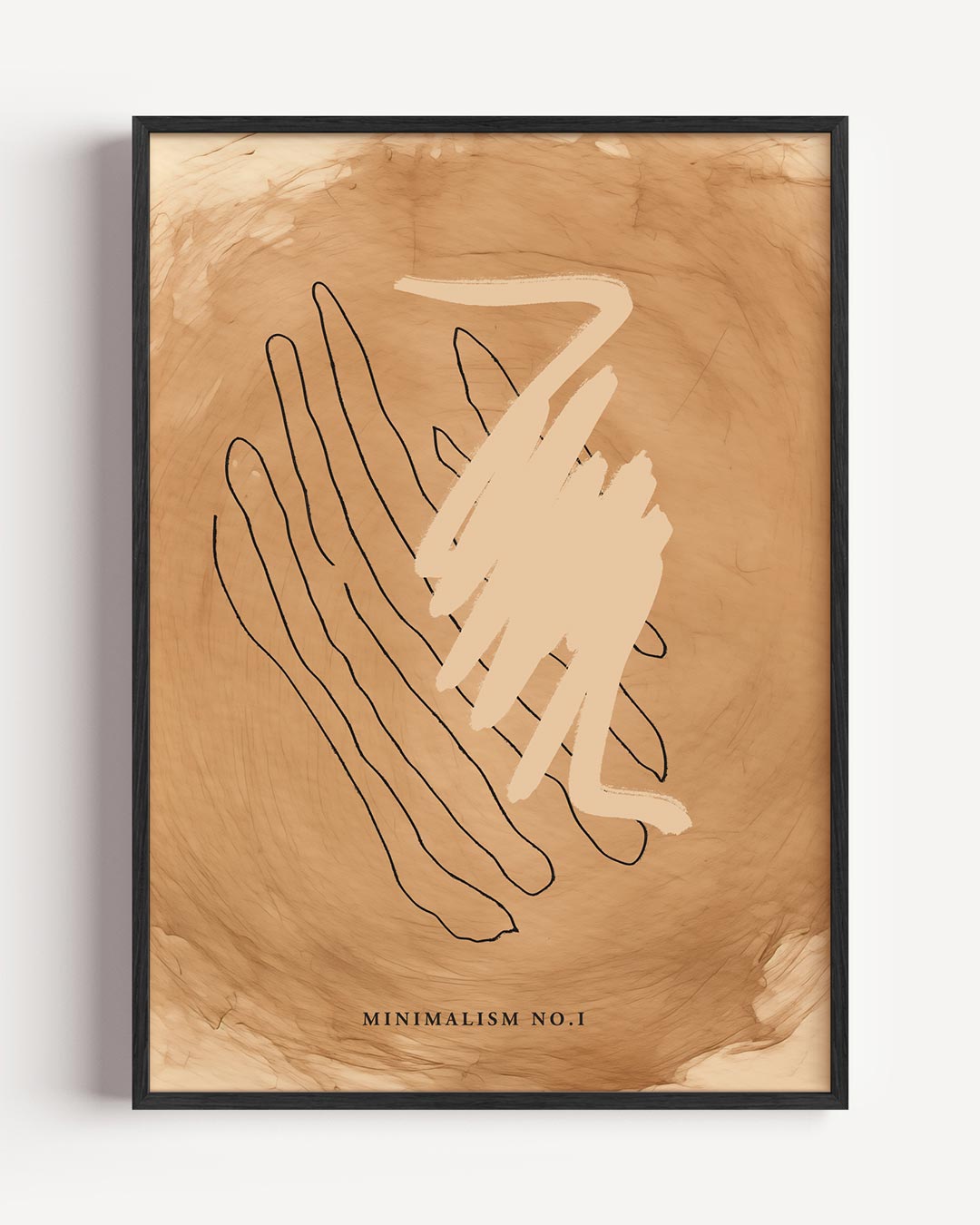 Minimalistische Kunstposter in Aardetinten Poster-WallArtistic