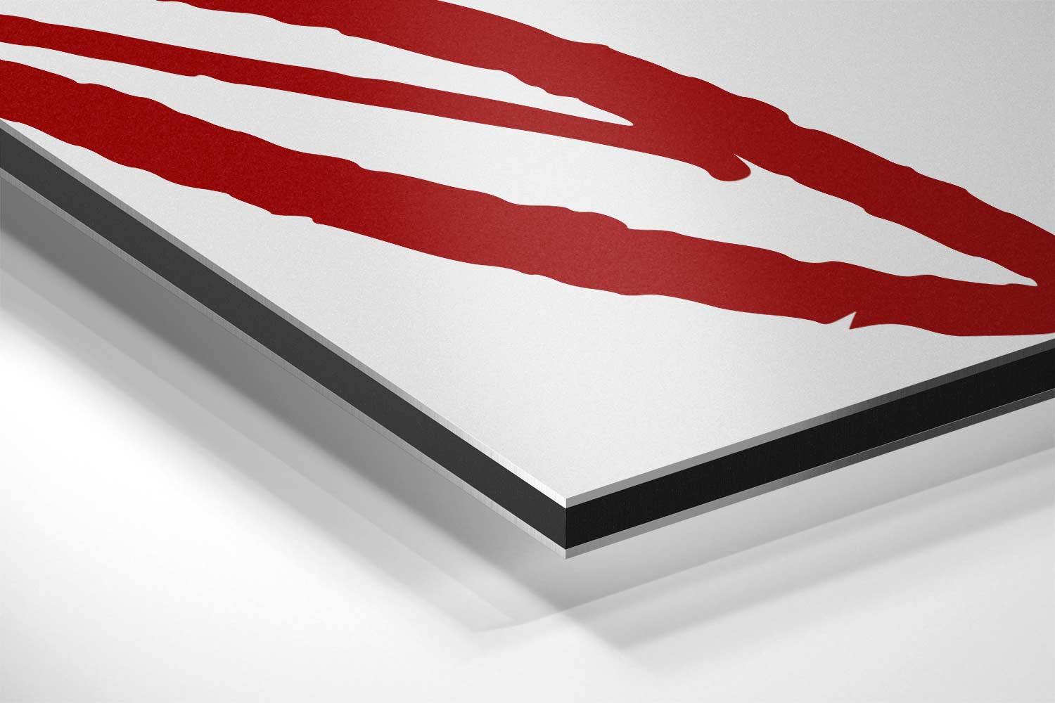 Speelse Kersenlijntekening Kunstwerk-canvas-dibond-plexiglas-wanddecoratie-WallArtistic