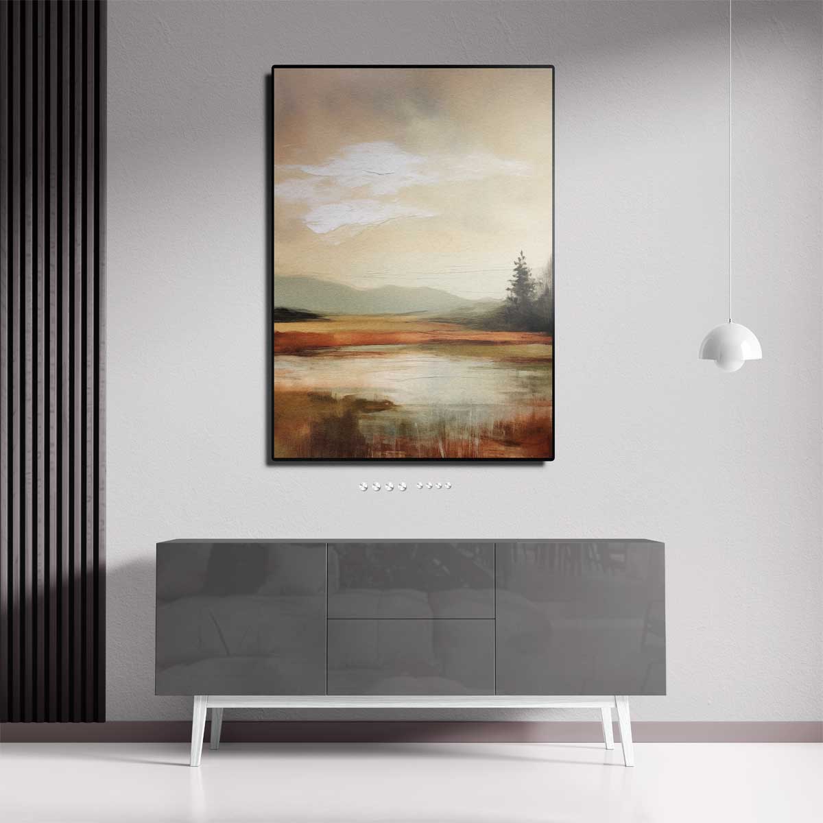 Rustieke Herfstlandschap Kunstwerk-canvas-dibond-plexiglas-wanddecoratie-WallArtistic