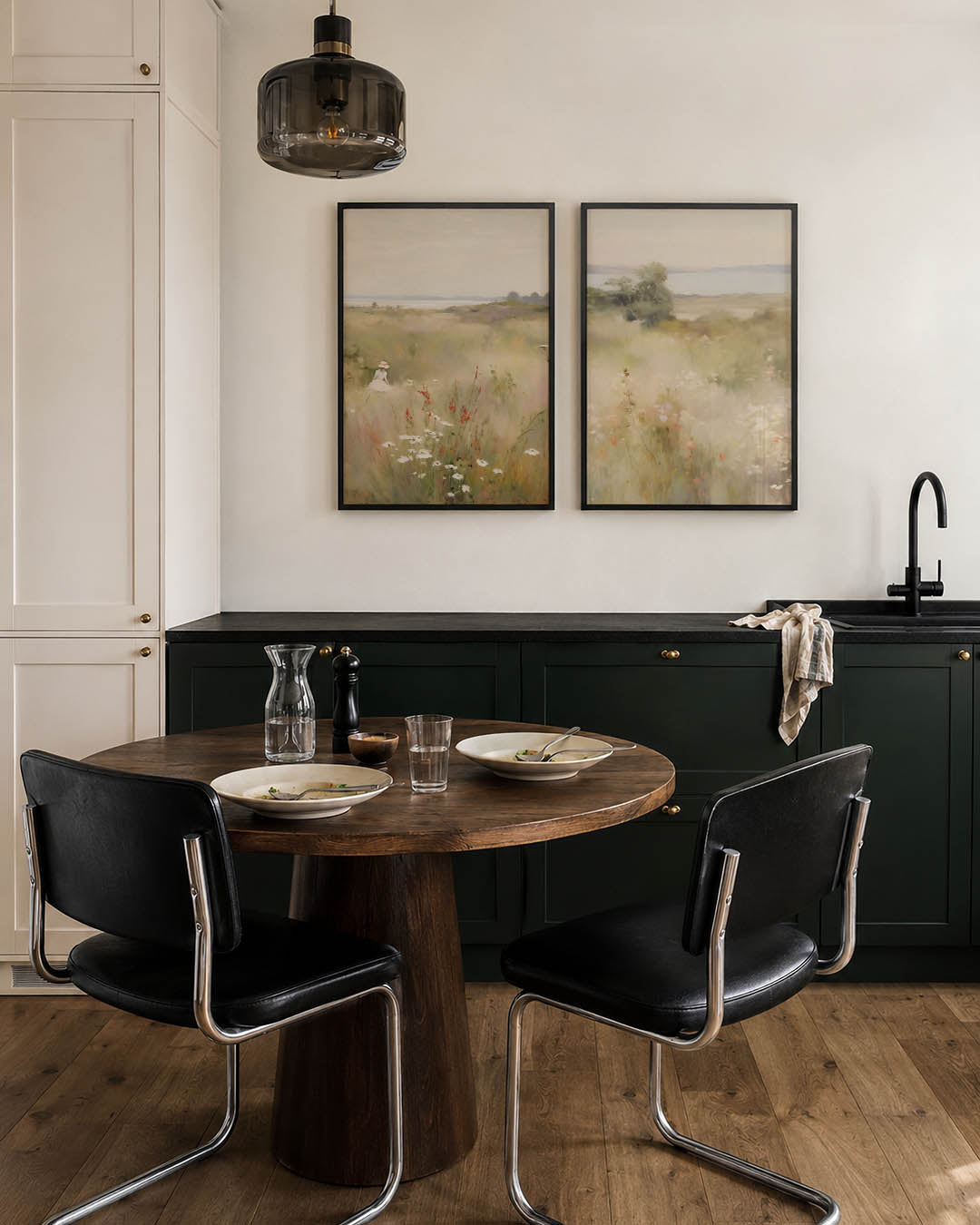 Zachte landschapstonen Posterset