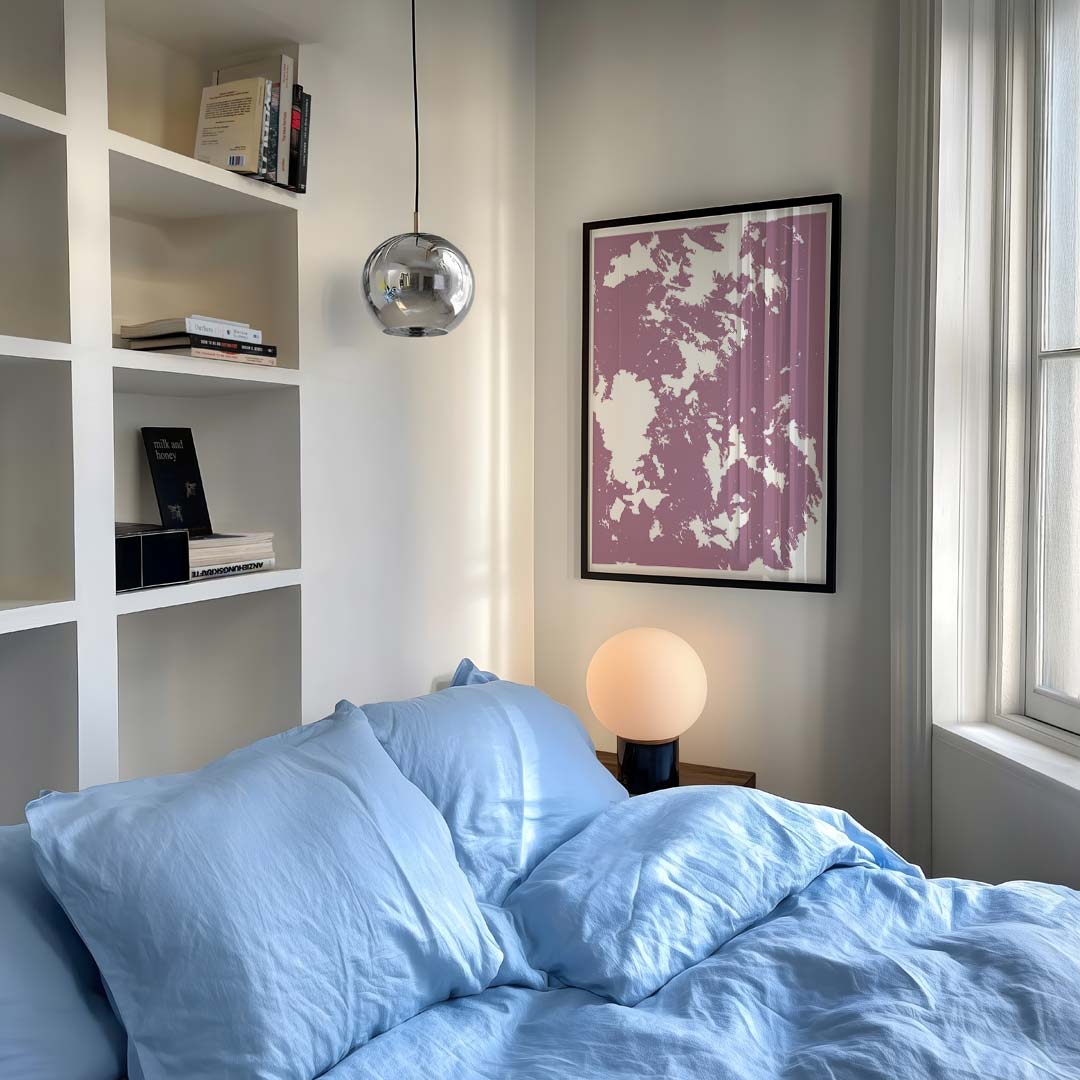 Abstracte Paarse Belevenis Poster-WallArtistic