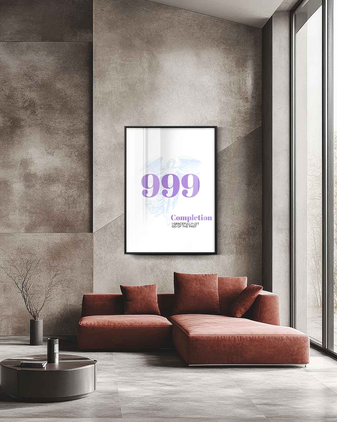 Engelengetal 999 Poster Kunstwerk-canvas-dibond-plexiglas-wanddecoratie-WallArtistic
