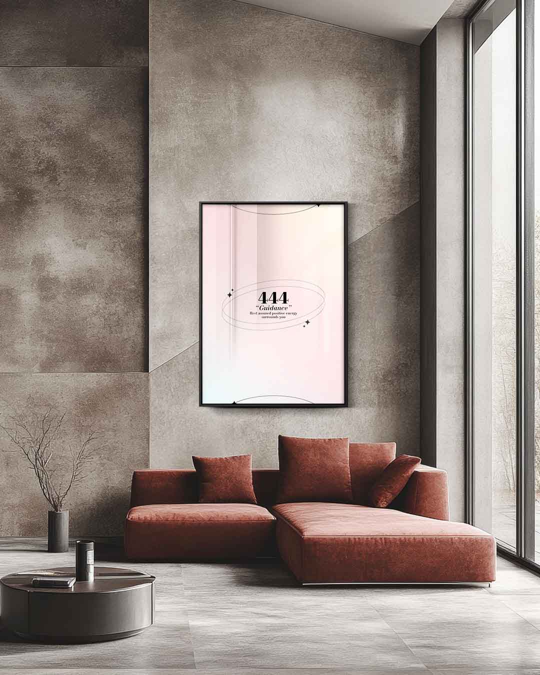 Inspirerende 444 Gids Poster Kunstwerk-canvas-dibond-plexiglas-wanddecoratie-WallArtistic