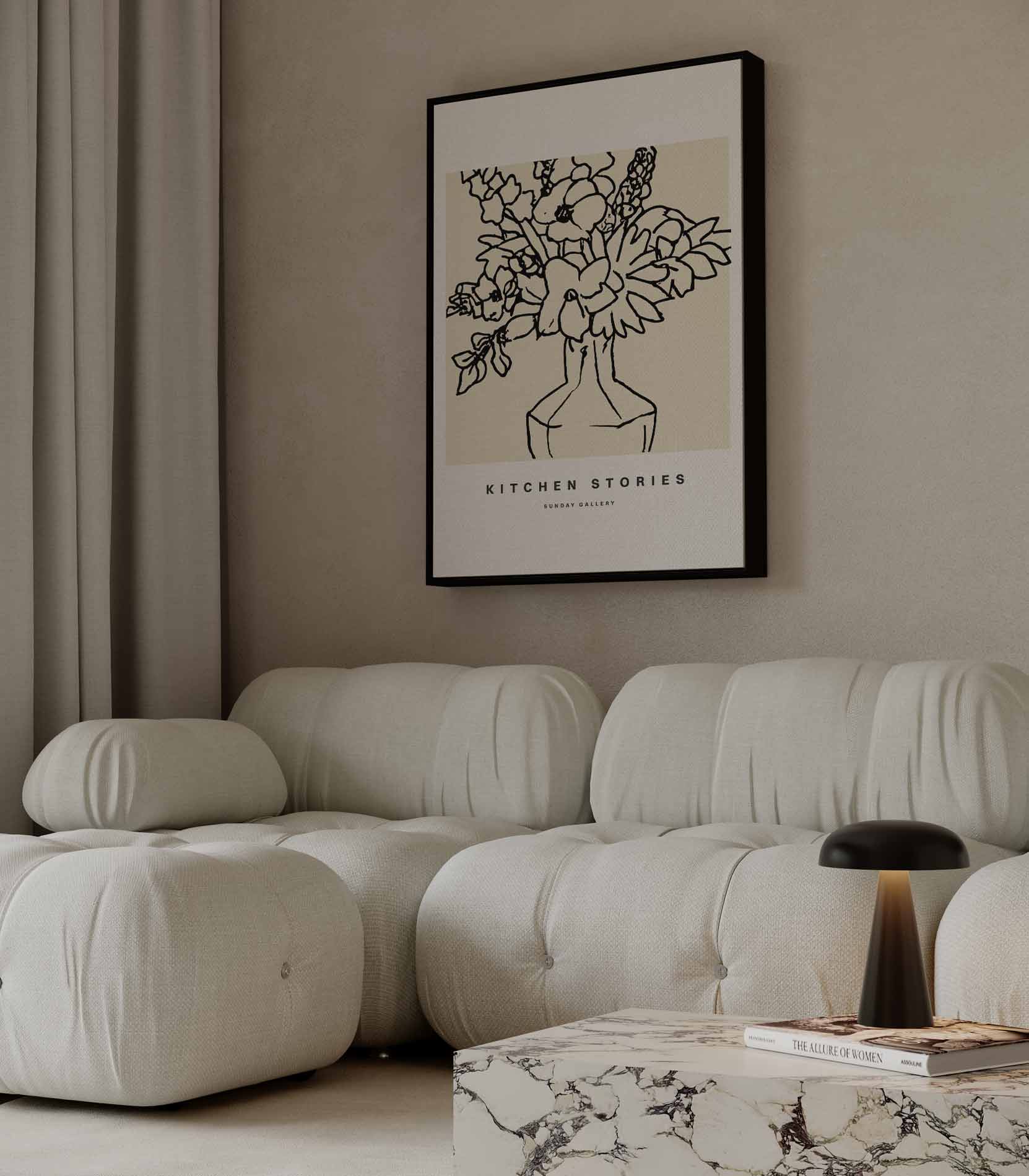 Bloemrijke Vaaskunst Kunstwerk-canvas-dibond-plexiglas-wanddecoratie-WallArtistic